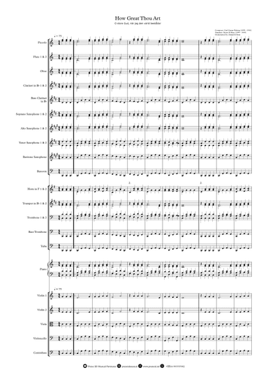 How Great Thou Art - "O store Gud." - Easy Orchestral Arrangement (arr. Daniel H Rosa)