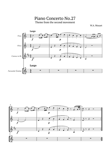 Piano Concerto No.27 (arr. André Nusa)