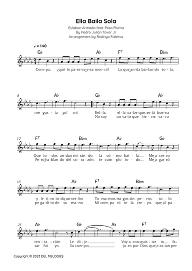 Ella Baila Sola (arr. Rodrigo Faleiros)