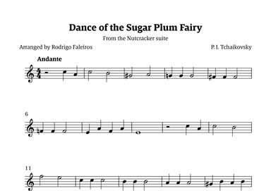 Sugar Plum Fairy theme (arr. Rodrigo Faleiros)