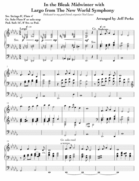 In the Bleak Midwinter / Largo from The New World Symphony (arr. Jeff Perks)