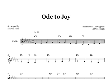 Ode to Joy (arr. Márcio Silva)