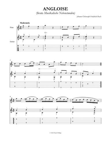 Angloise (from Musikalische Nebenstunden) (arr. Mark Phillips)