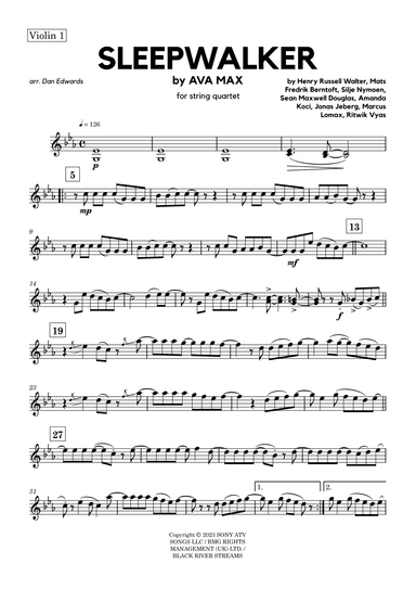 Sleepwalker (arr. Dan Edwards)