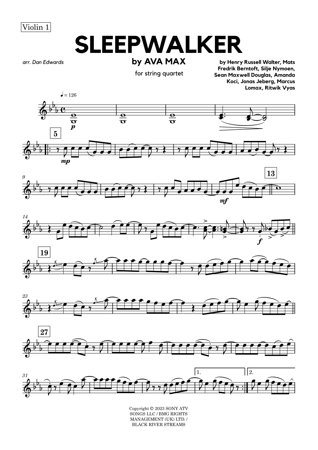 Sleepwalker (arr. Dan Edwards)