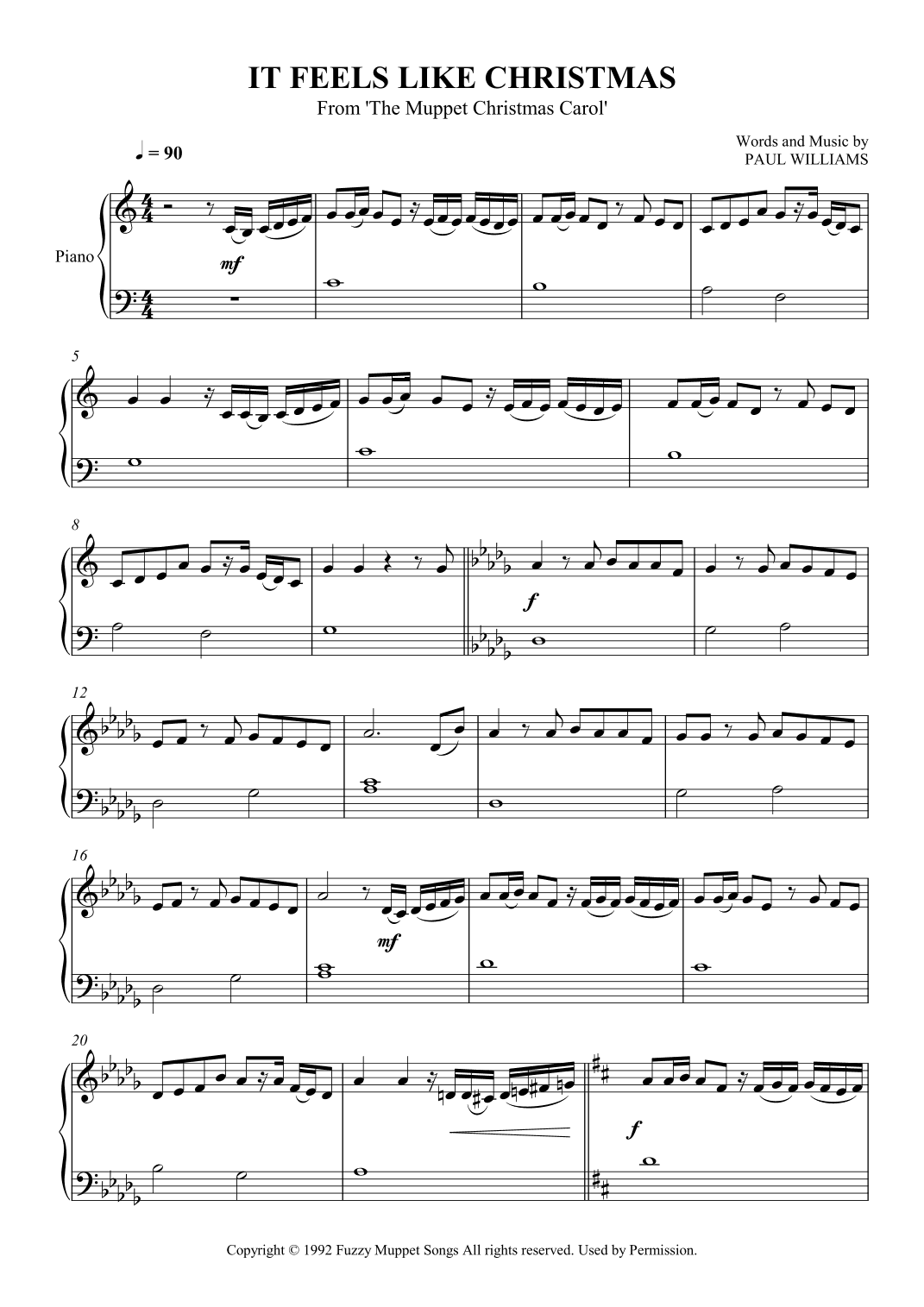 It Feels Like Christmas (arr. SCMusic)