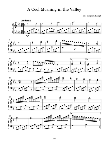 A Cool Morning in the Valley