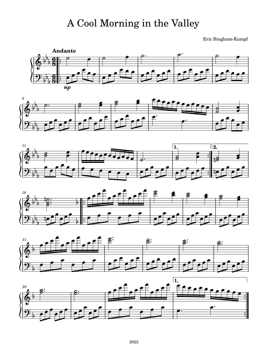 A Cool Morning in the Valley