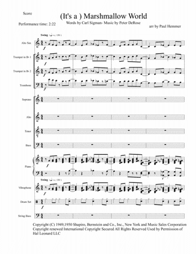 A Marshmallow World (arr. Paul Hemmer)