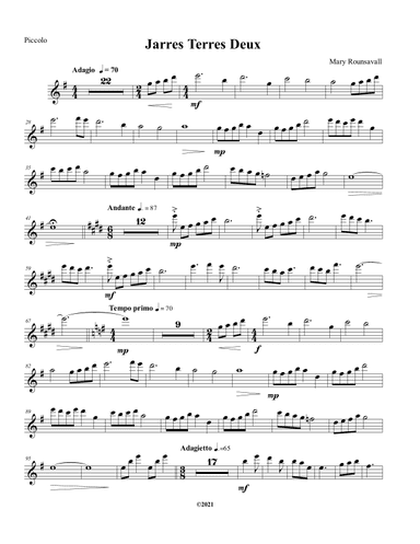 Jarres Terres Deux: PICCOLO PART