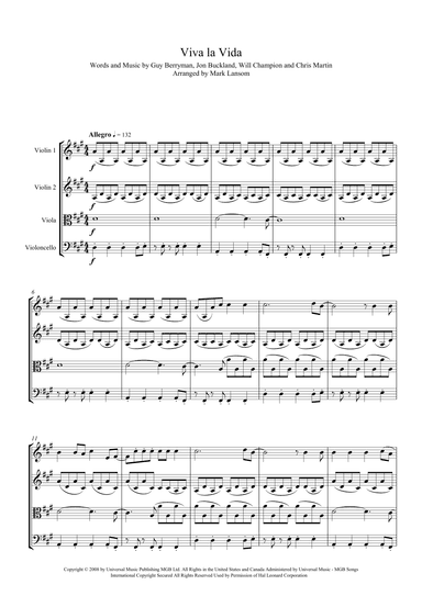 Viva La Vida (arr. Mark Lansom)