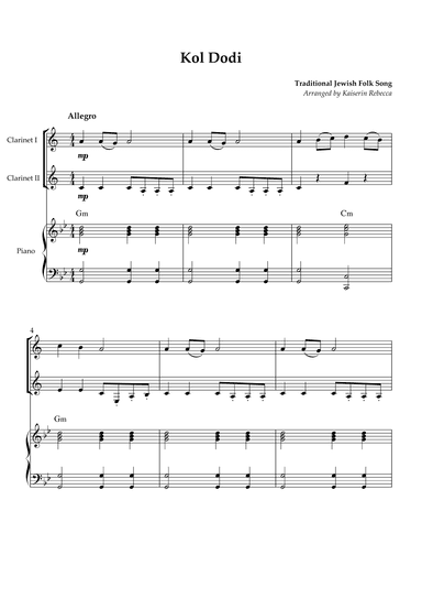 Kol Dodi (arr. Kaiserin Rebecca)