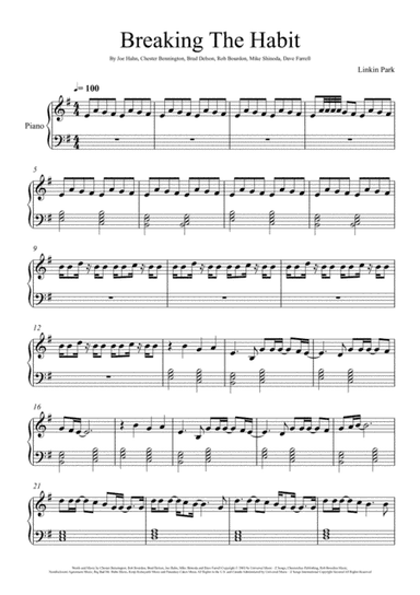 Breaking The Habit (arr. André Laitano)