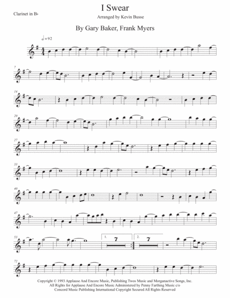 I Swear (arr. Kevin Busse)