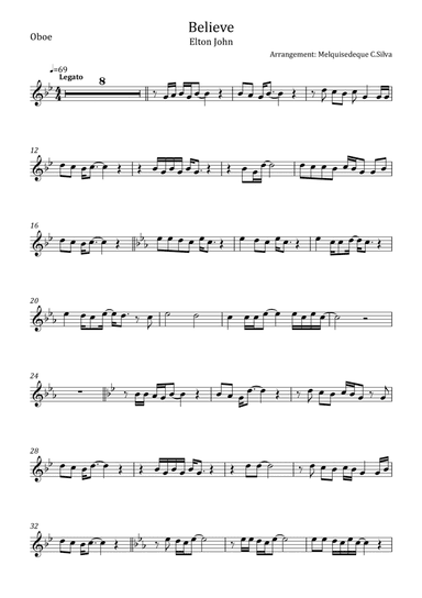 Believe (arr. Melquisedeque C.Silva)