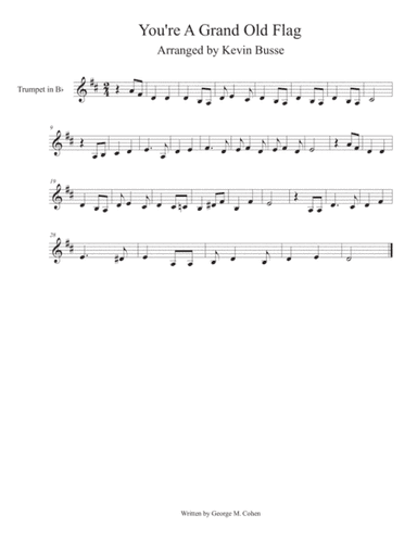 You're A Grand Old Flag - Trumpet (arr. Kevin Busse)