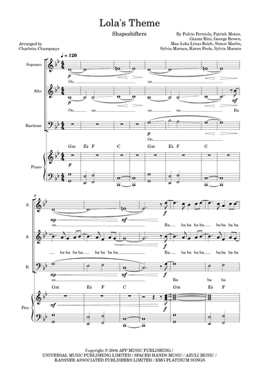Lola's Theme (arr. Charlotte Champneys)