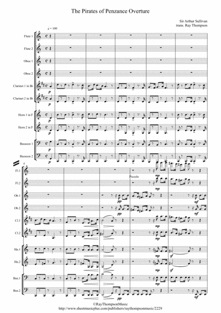 Sullivan: Overture to "The Pirates of Penzance" - symphonic wind (arr. Ray Thompson)