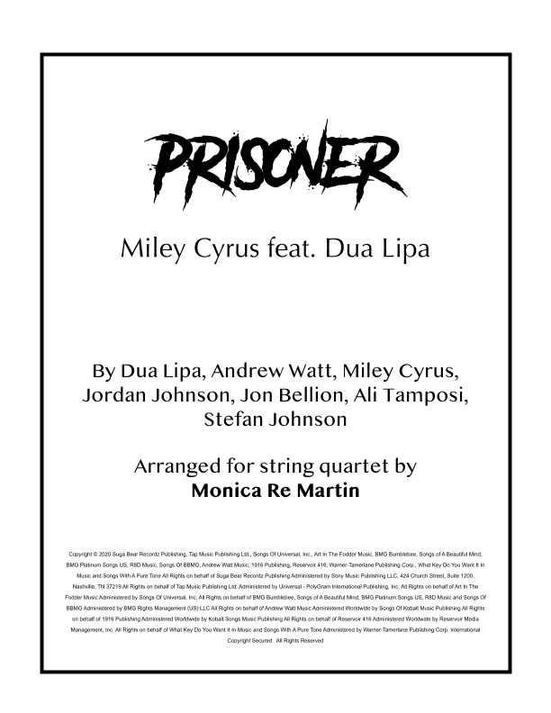 Prisoner (arr. Monica Re Martin)