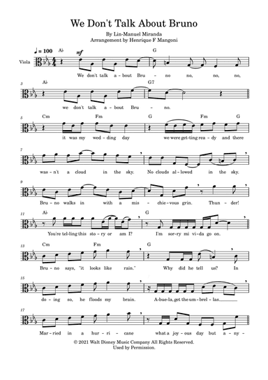 We Don't Talk About Bruno (arr. Henrique F Mangoni)