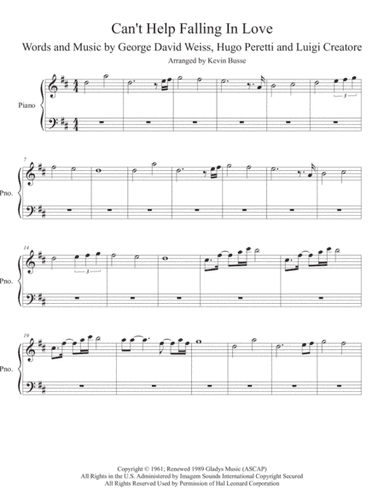 Can't Help Falling In Love (arr. Kevin Busse)