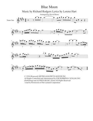Blue Moon (arr. Kevin Busse)
