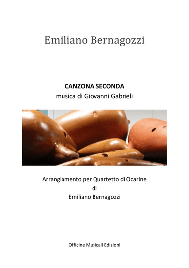 Quartetto di Ocarine - CANZONA SECONDA (arr. Emiliano Bernagozzi)