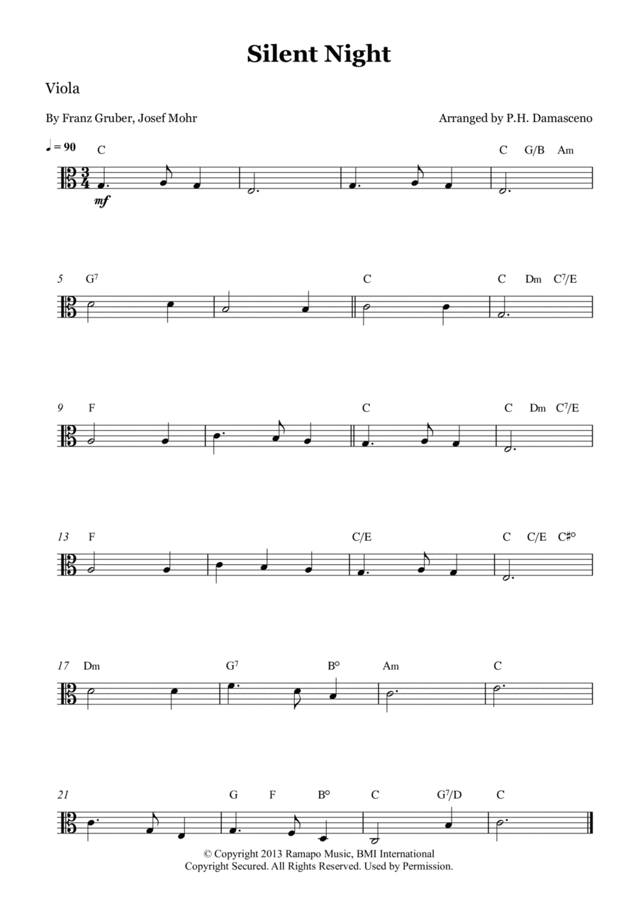 Silent Night (arr. P.H. Damasceno)