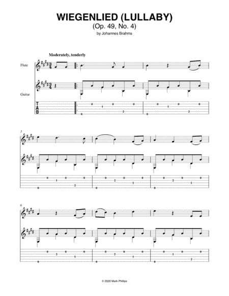 Wiegenlied (Lullaby) (arr. Mark Phillips)