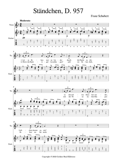 Ständchen (arr. Golden Skull Editions)