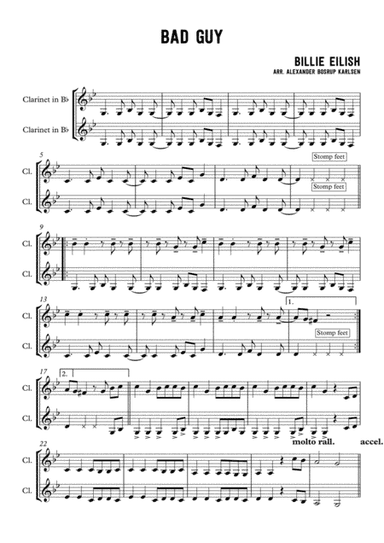 Bad Guy (arr. Alexander Bosrup Karlsen)