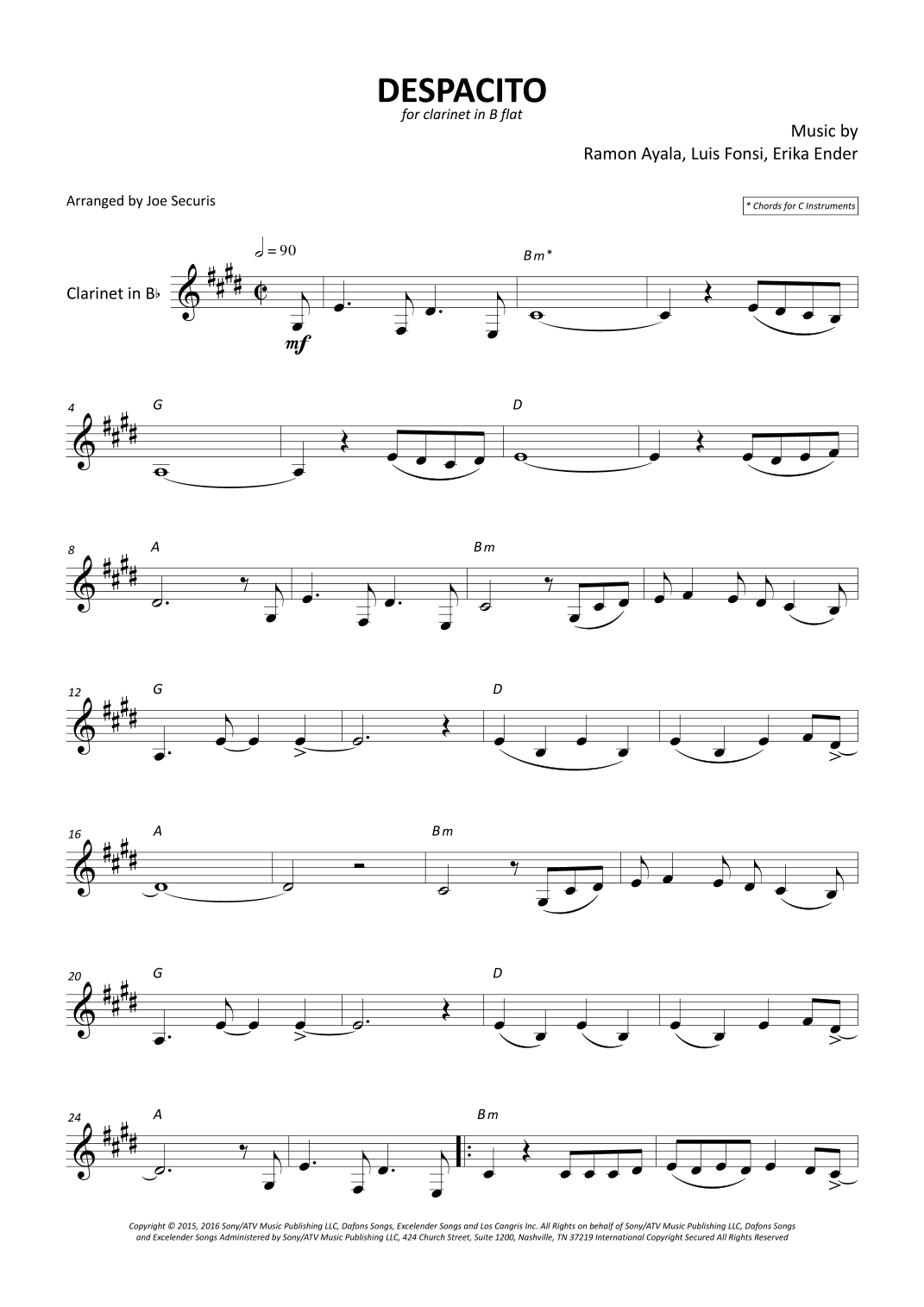Despacito (arr. Joe Securis)
