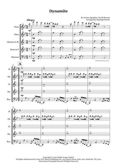 Dynamite (arr. Kayleigh Huelin)