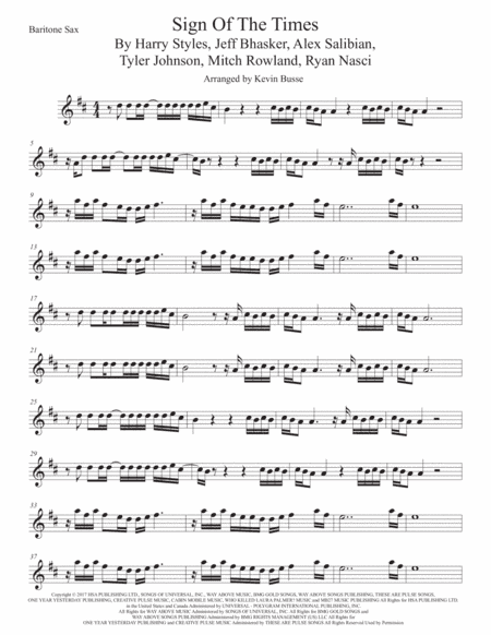 Sign Of The Times (arr. Kevin Busse)