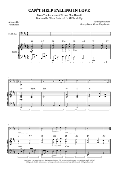 Can't Help Falling In Love (arr. Valdir Maia)