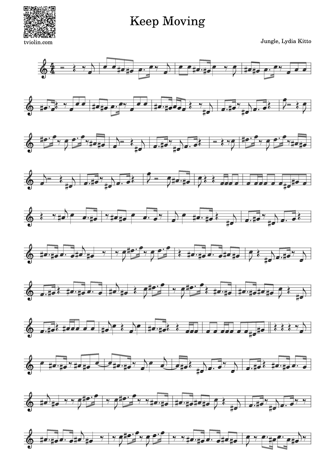 Keep Moving (arr. Tanya Sonkina)