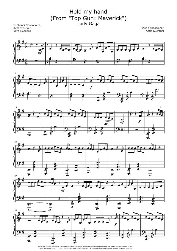 Hold My Hand (arr. Antje Günther)