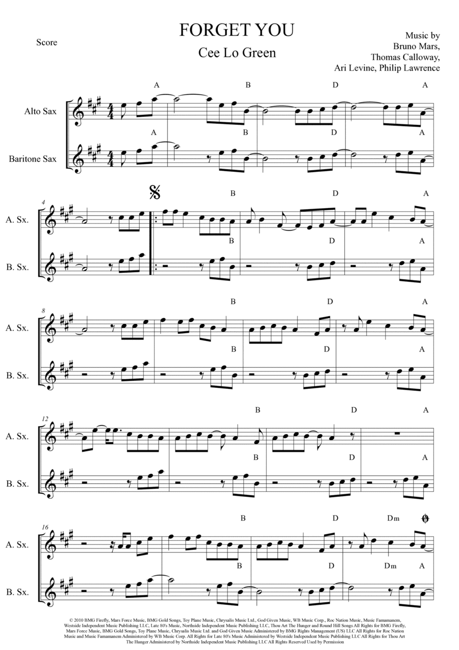 Forget You (arr. Anderson Quevedo)