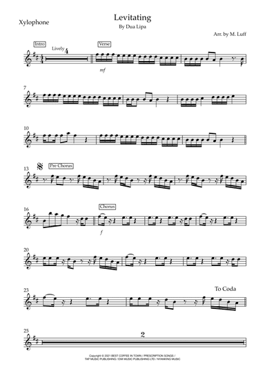 Levitating (arr. Matt Luff)