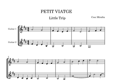 PETIT VIATGE Guit Duet