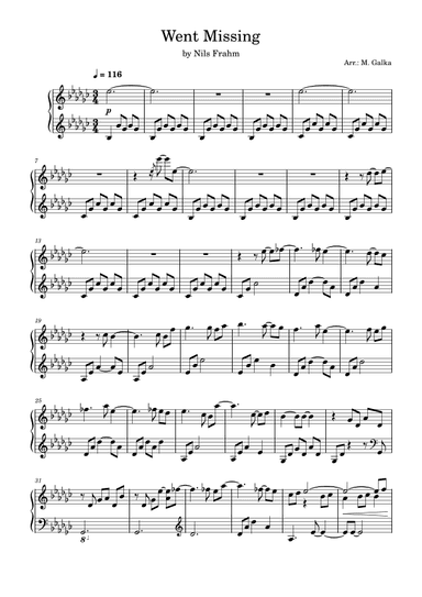 Went Missing (arr. M. Galka)