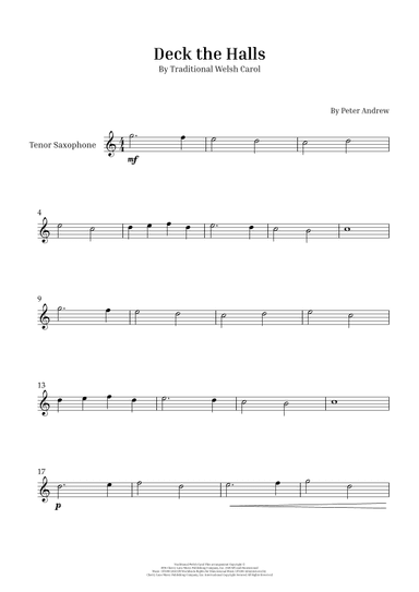 Deck the Halls (arr. Peter Andrew)