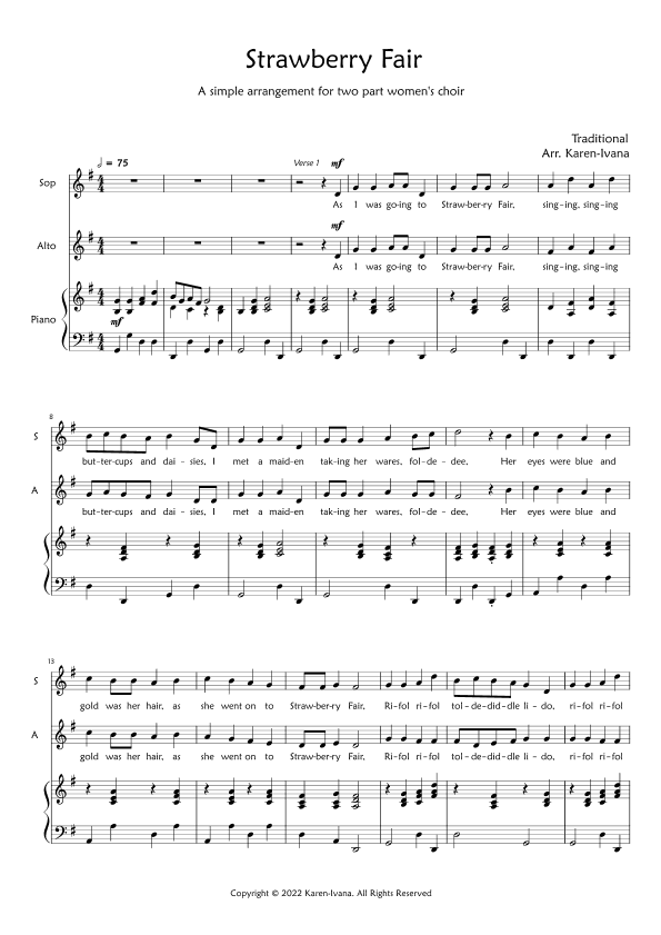 Strawberry Fair (arr. Karen-Ivana)