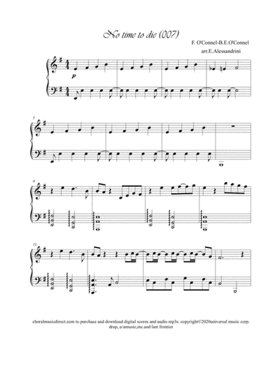 No Time To Die (arr. Ester Alessandrini)
