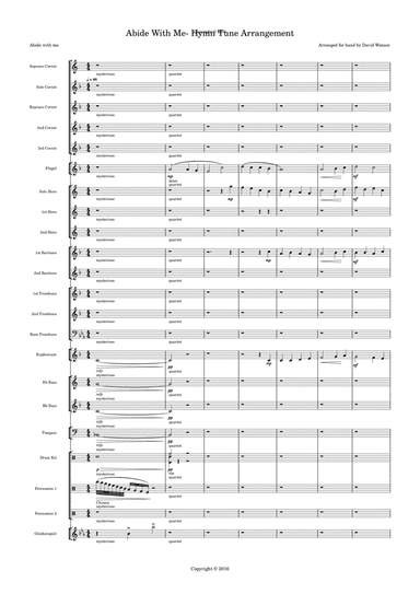 Abide With Me- Arrangement for Brass Band (arr. David Watson)