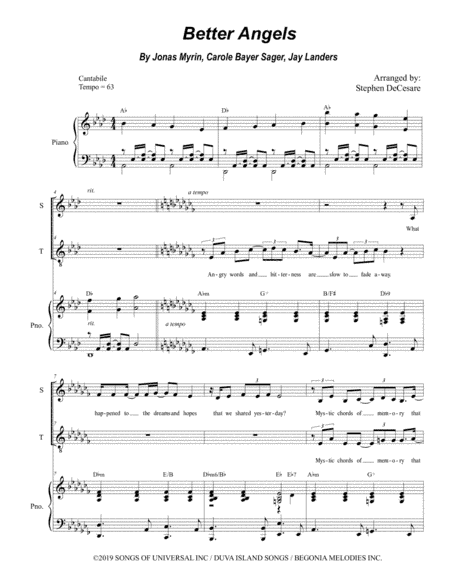 Better Angels (arr. Stephen DeCesare)