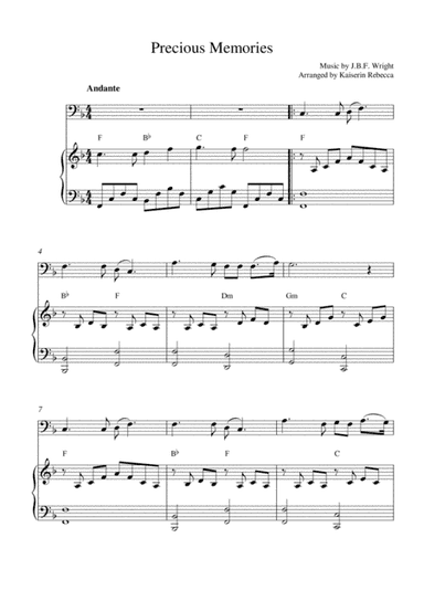 Precious Memories (bassoon solo and piano accompaniment) (arr. Kaiserin Rebecca)