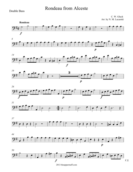 Rondeau from Alceste (arr. Nick Lacanski)