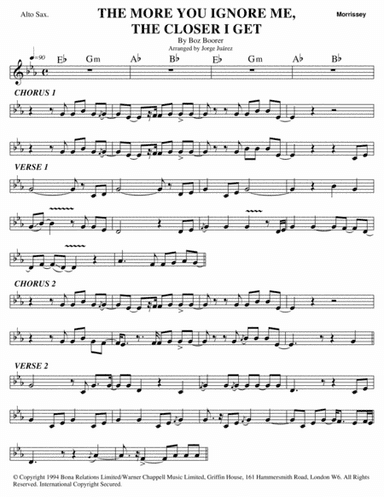The More You Ignore Me, The Closer I Get (arr. Jorge Juárez)