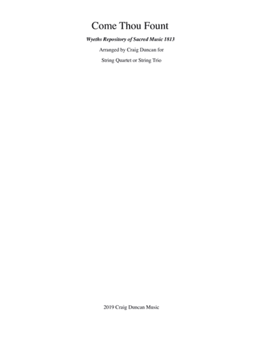Come Thou Fount (arr. Craig Duncan)